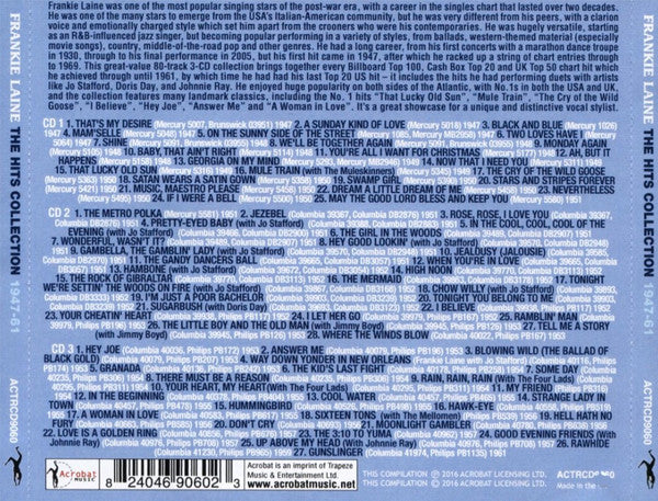 Frankie Laine : The Hits Collection 1947-61 (3xCD, Comp)