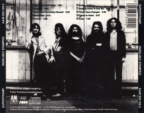 Supertramp : Indelibly Stamped (CD, Album, RE, PDO)