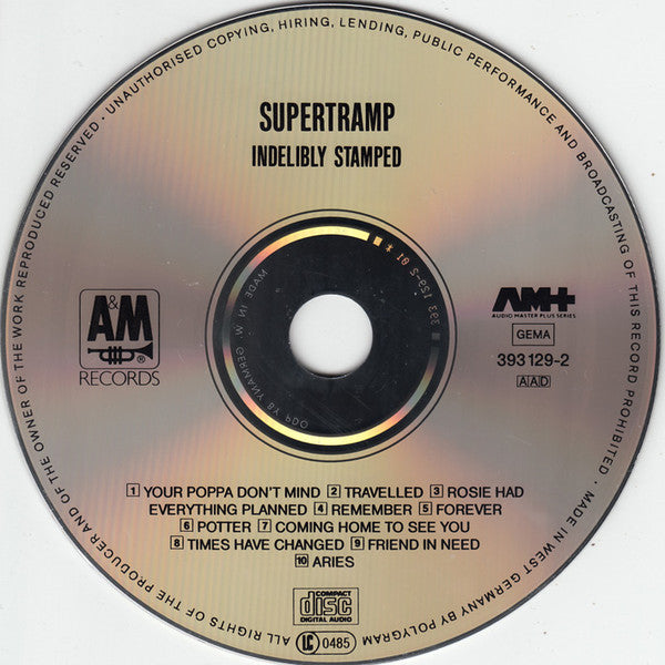 Supertramp : Indelibly Stamped (CD, Album, RE, PDO)