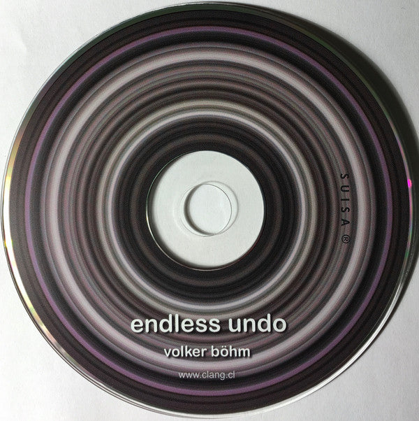 Volker Böhm : Endless Undo (CD, Album)