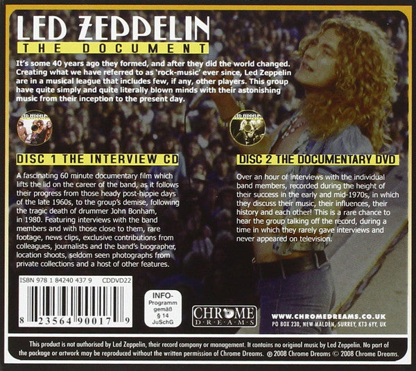 Led Zeppelin : The Document (CD, Comp + DVD-V + Unofficial)