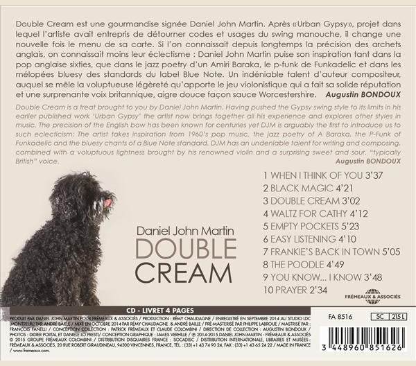 Daniel John Martin : Double Cream (CD, Album)