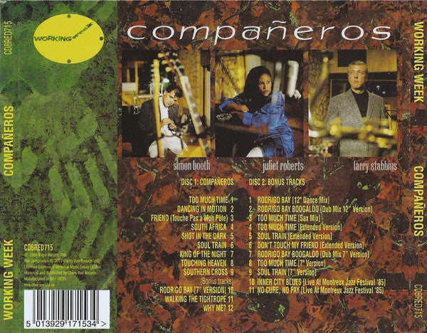 Working Week : Compañeros (CD, Album, RE + CD, Comp + RM, 2xC)