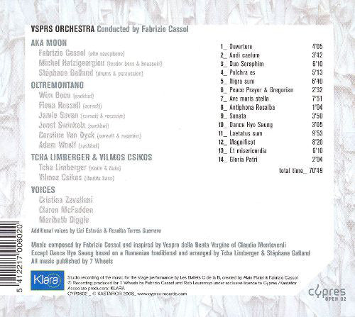 Fabrizio Cassol : VSPRS (Music Inspired By Vespro Della Beata Vergine, Claudio Monteverdi) (CD, Album)