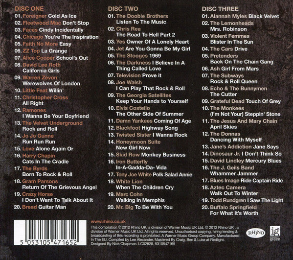 Various : Classic Rock • The Collection  (3xCD, Comp, Tri)