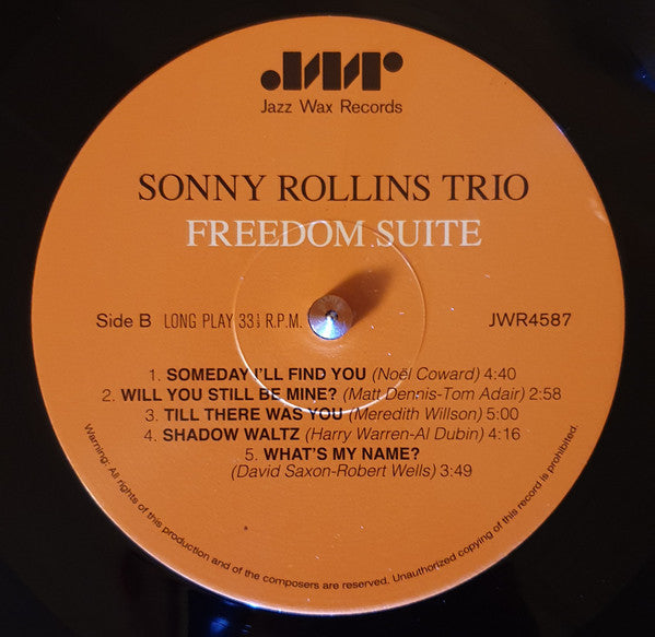 Sonny Rollins : Freedom Suite (LP, Album, RE, RM, 180)