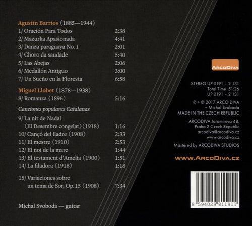 Agustín Barrios Mangoré, Miguel Llobet, Michal Svoboda : Works For Guitar - La Búsqueda (CD, Album)