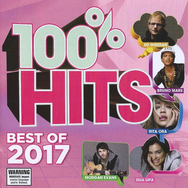 Various : 100% Hits Best Of 2017 (CD, Comp)