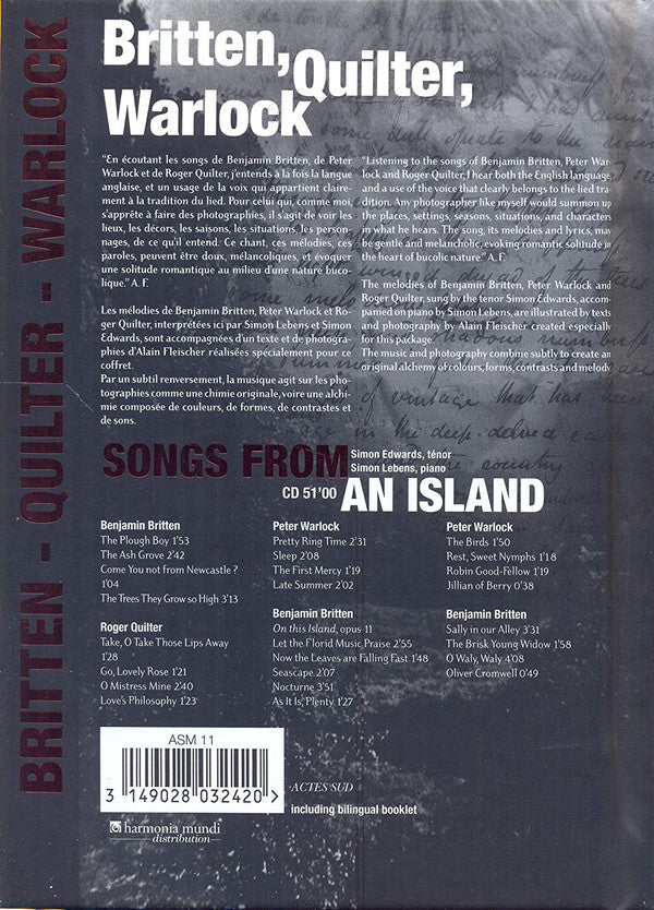 Benjamin Britten - Roger Quilter - Peter Warlock : Songs From An Island (CD, Album)