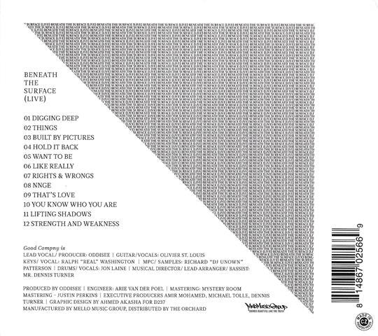 Oddisee &  Good Compny : Beneath The Surface (Live) (CD, Album)