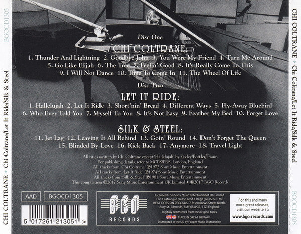 Chi Coltrane : Chi Coltrane / Let It Ride / Silk & Steel (2xCD, Comp, RM)