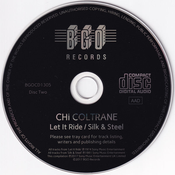 Chi Coltrane : Chi Coltrane / Let It Ride / Silk & Steel (2xCD, Comp, RM)