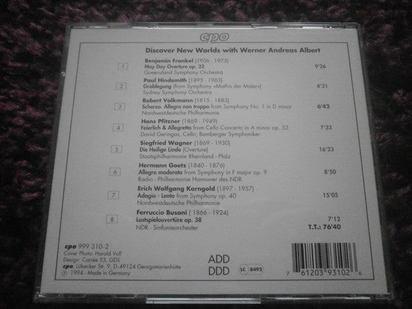 Werner Andreas Albert : Discover New Worlds With Werner Andreas Albert (CD, Comp)
