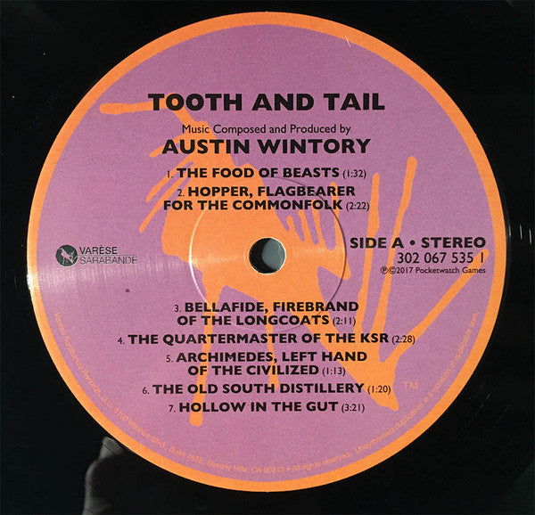 Austin Wintory : Tooth And Tail (2xLP, Album)