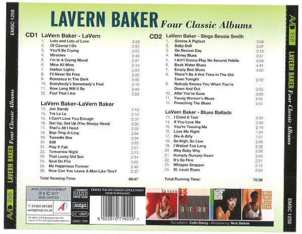 LaVern Baker : Four Classic Albums (2xCD, Album, Comp)
