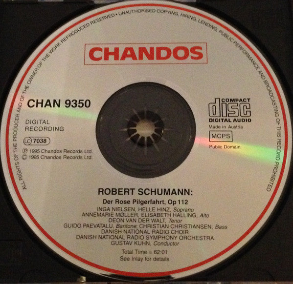 Robert Schumann, Danmarks Radios Symfoniorkester And Radiokoret, Gustav Kuhn : Der Rose Pilgerfahrt (CD, Album)