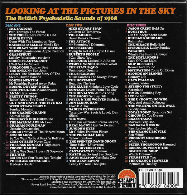 Various : Looking At The Pictures In The Sky (The British Psychedelic Sounds Of 1968) (3xCD, Comp + Box)