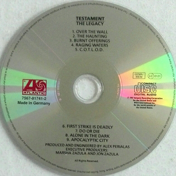 Testament (2) : The Legacy (CD, Album, RP)