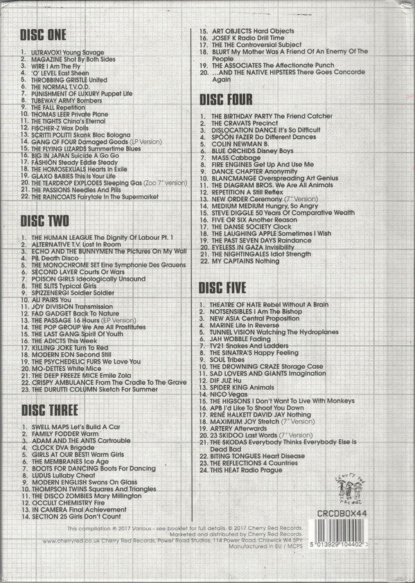Various : To The Outside Of Everything (A Story Of UK Post Punk 1977-1981) (5xCD, Comp + Box)