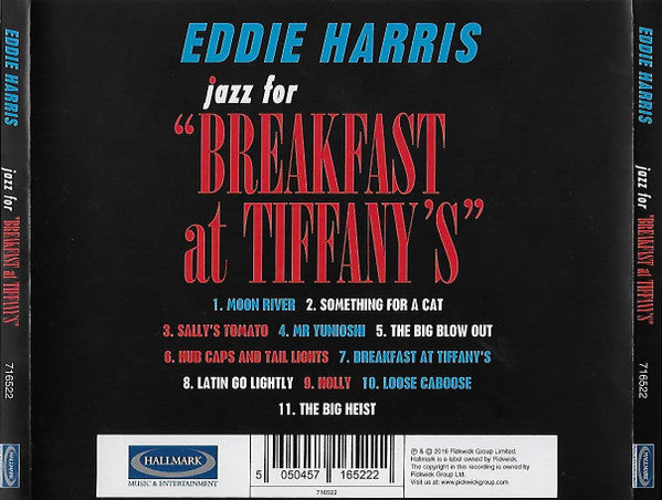 Eddie Harris : Jazz For "Breakfast At Tiffany's" (CD, RE)