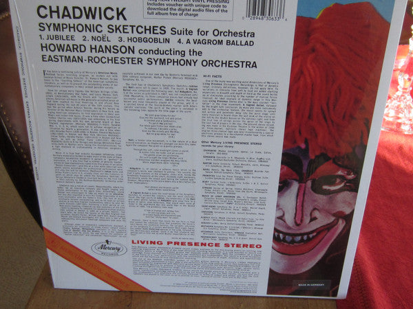 George Whitefield Chadwick, Howard Hanson, Eastman-Rochester Orchestra : Symphonic Sketches (LP, Album, RM)