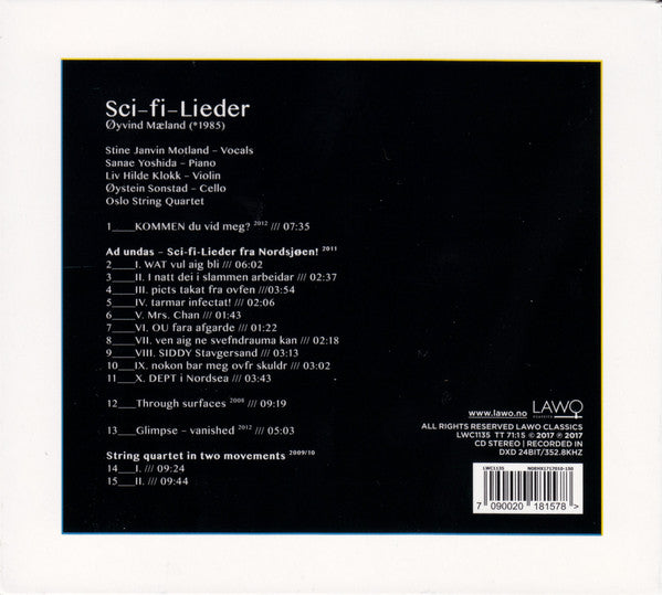 Øyvind Mæland : Sci-fi-Lieder (CD, Album)