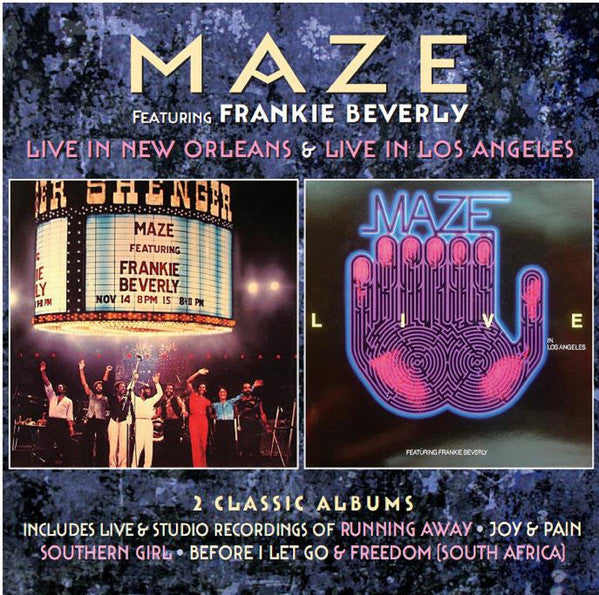 Maze Featuring Frankie Beverly : Live in New Orleans / Live in Los Angeles (2xCD, Comp)
