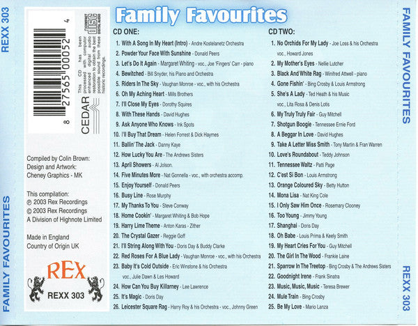 Various : Family Favourites (2xCD, Comp, Mono)