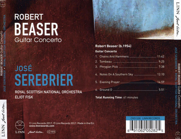 Robert Beaser - Jose Serebrier, Royal Scottish National Orchestra, Eliot Fisk : Guitar Concerto (CD, Album)