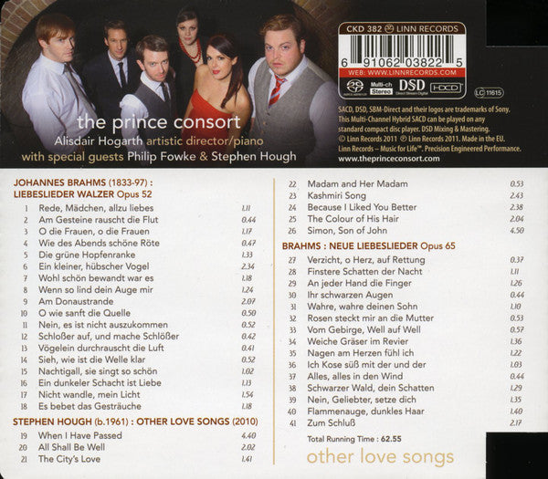 The Prince Consort : Other Love Songs (SACD, Hybrid, Multichannel)