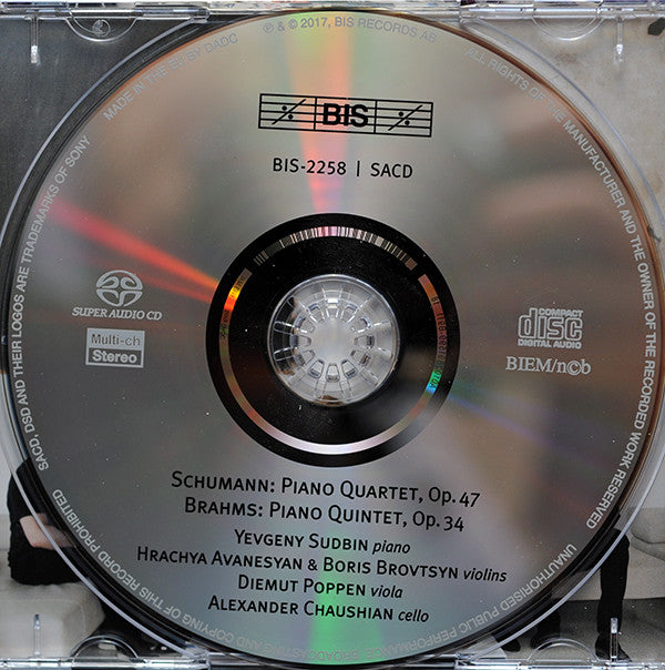 Robert Schumann / Johannes Brahms - Hrachya Yessayan, Boris Brovtsyn, Diemut Poppen, Alexander Chaushian, Yevgeny Sudbin : Piano Quartet In E Flat Major, Op. 47 / Piano Quintet In F Minor, Op. 34 (SACD, Hybrid, Multichannel, Album)