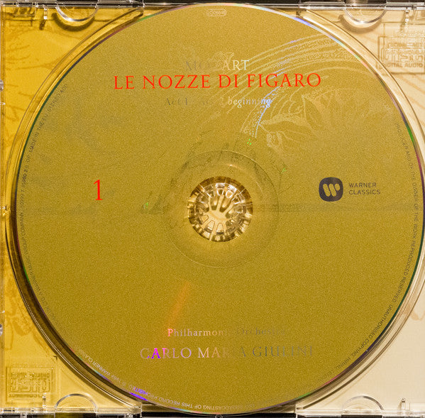 Wolfgang Amadeus Mozart - Giuseppe Taddei, Elisabeth Schwarzkopf, Anna Moffo, Fiorenza Cossotto, Eberhard Wächter, Philharmonia Chorus, Philharmonia Orchestra, Carlo Maria Giulini : Le Nozze Di Figaro (2xCD, Album, RE, RM)