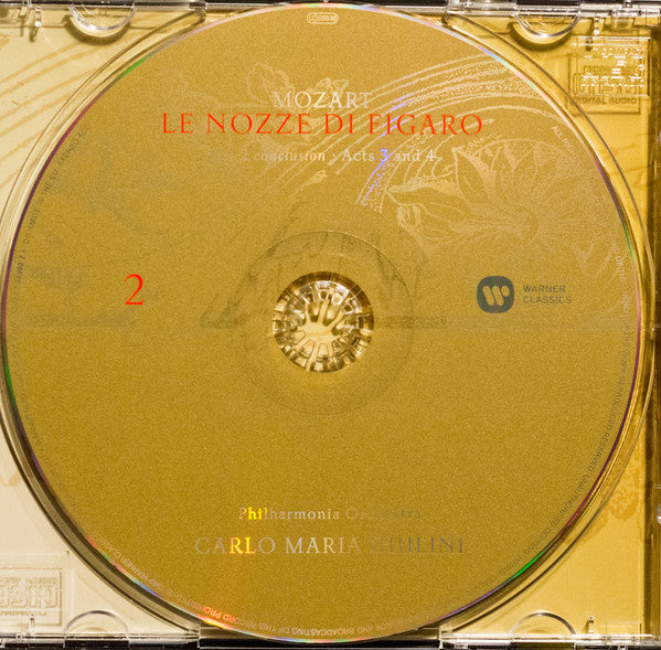 Wolfgang Amadeus Mozart - Giuseppe Taddei, Elisabeth Schwarzkopf, Anna Moffo, Fiorenza Cossotto, Eberhard Wächter, Philharmonia Chorus, Philharmonia Orchestra, Carlo Maria Giulini : Le Nozze Di Figaro (2xCD, Album, RE, RM)