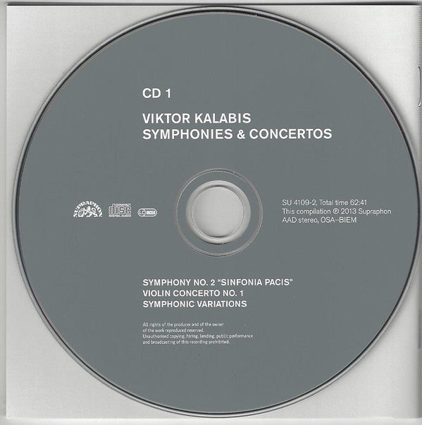 Viktor Kalabis : Symphonies & Concertos (3xCD, Comp)