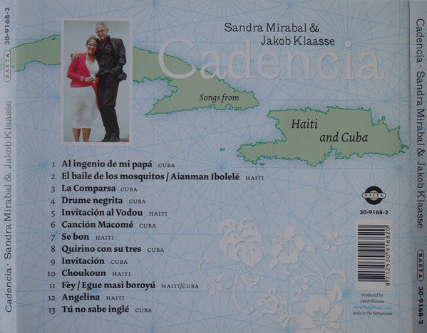 Sandra Mirabal & Jakob Klaasse : Cadencia - Songs From Haiti And Cuba (CD, Album)