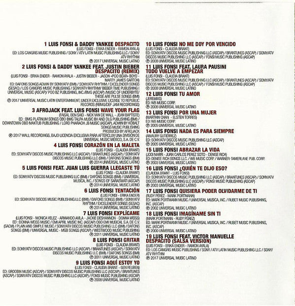 Luis Fonsi : Despacito & My Greatest Hits (CD, Comp, RP)