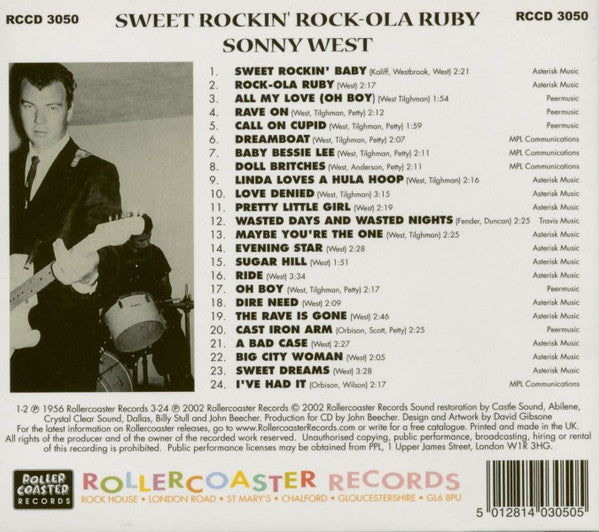Sonny West : Sweet Rockin' Rock-Ola Ruby (CD, Comp)