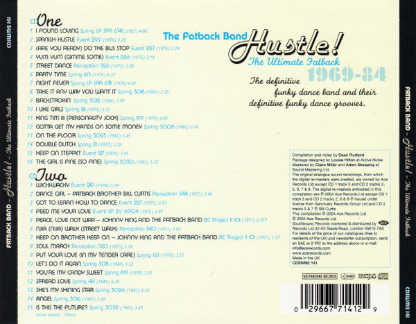 The Fatback Band : Hustle! (The Ultimate Fatback 1969-84) (2xCD, Comp, RM)