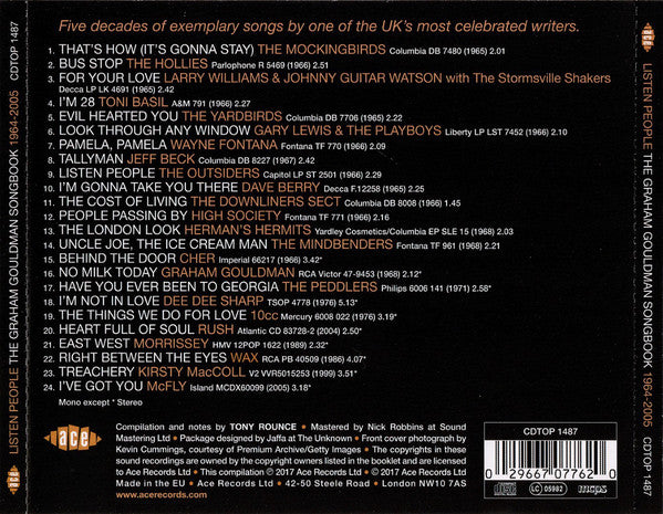 Various : Listen People (The Graham Gouldman Songbook 1964-2005) (CD, Comp)