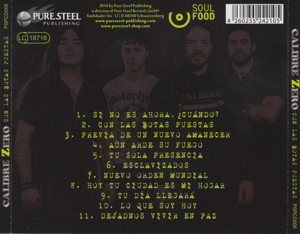 Calibre Zero : Con Las Botas Puestas (CD, Album)