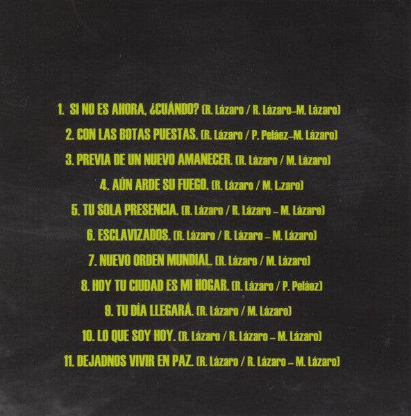 Calibre Zero : Con Las Botas Puestas (CD, Album)