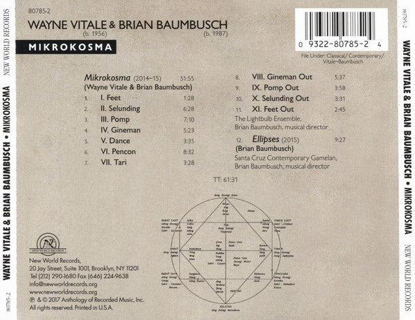 Wayne Vitale & Brian Baumbusch, The Lightbulb Ensemble : Mikrokosma (CD, Album)