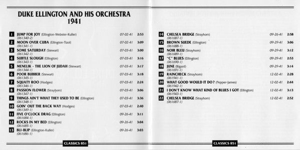 Duke Ellington And His Orchestra : 1941 (CD, Comp)