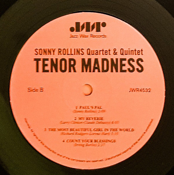 Sonny Rollins Quartet : Tenor Madness (LP, Album, Mono, Ltd, RE, RM, 180)
