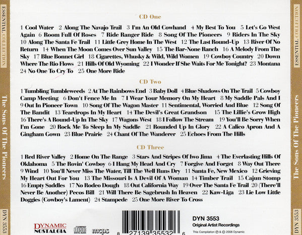 The Sons Of The Pioneers : Cool Water (3xCD, Comp)