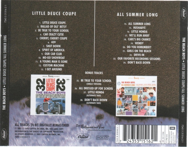 The Beach Boys : Little Deuce Coupe / All Summer Long (HDCD, Comp, RE, RM, EMI)