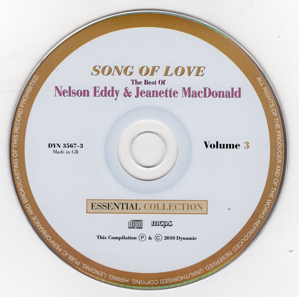 Nelson Eddy & Jeanette MacDonald : Song Of Love - The Best Of Nelson Eddy & Jeanette MacDonald (3xCD, Comp)