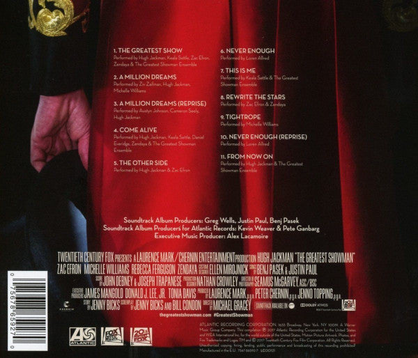 Various, Benj Pasek, Justin Paul (5) : The Greatest Showman (Original Motion Picture Soundtrack) (CD, Album)