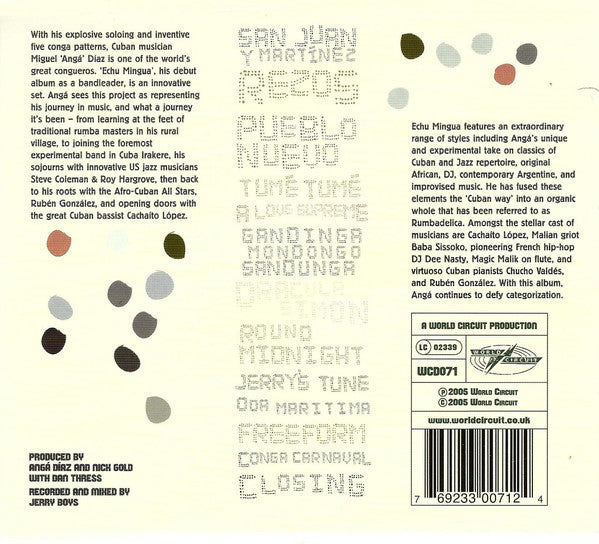 Miguel "Angá" Díaz : Echu Mingua (CD, Album)
