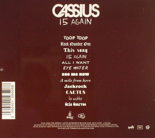 Cassius : 15 Again (CD, Album, RE)